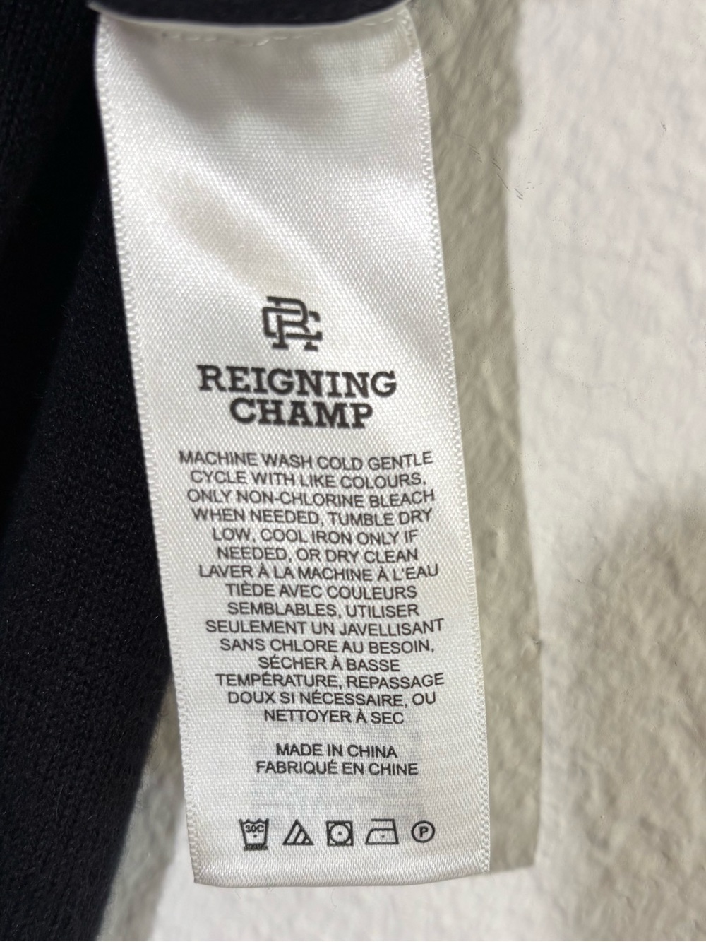 Reigning Champ Cotton Linen Regatta Crewneck Sweater Size XL Black - Picture 13 of 14